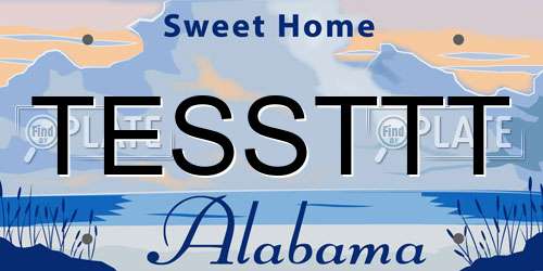 TESSTTT Alabama License Plate