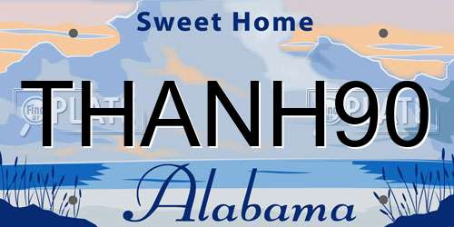 THANH90 Alabama License Plate