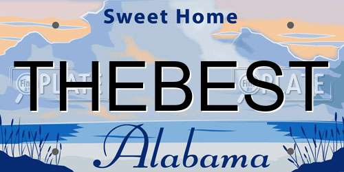 THEBEST Alabama License Plate