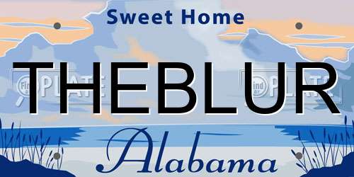 THEBLUR Alabama License Plate