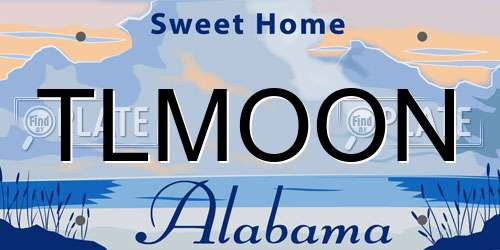 TLMOON Alabama License Plate