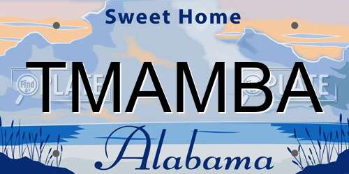 TMAMBA Alabama License Plate