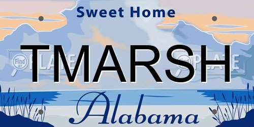 TMARSH Alabama License Plate