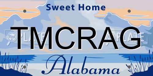 TMCRAG Alabama License Plate