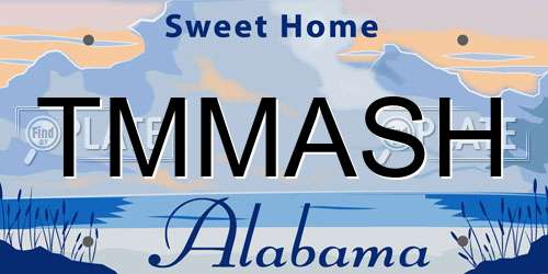 TMMASH Alabama License Plate