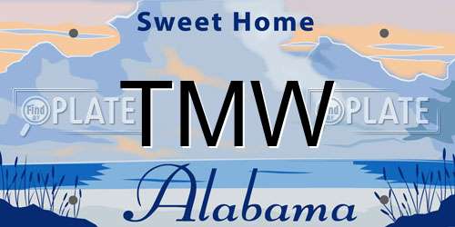TMW Alabama License Plate