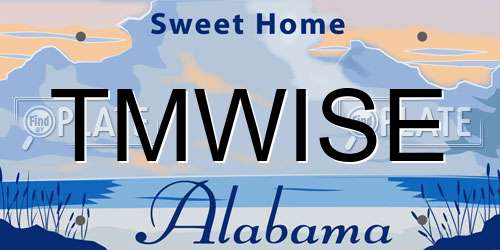 TMWISE Alabama License Plate