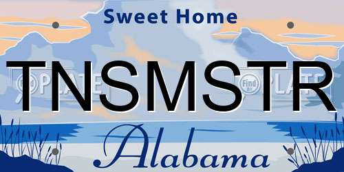 TNSMSTR Alabama License Plate