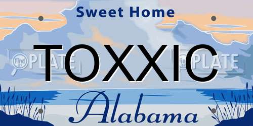 TOXXIC Alabama License Plate