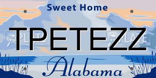 TPETEZZ Alabama License Plate