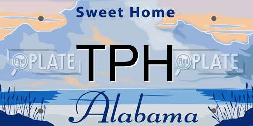 TPH Alabama License Plate
