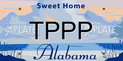 TPPP Alabama License Plate