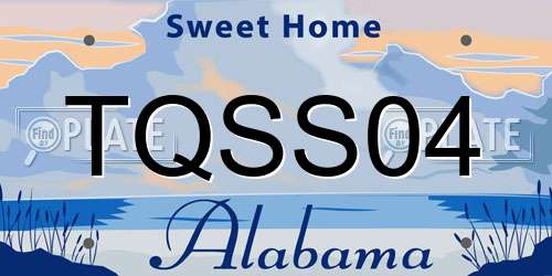 TQSS04 Alabama License Plate