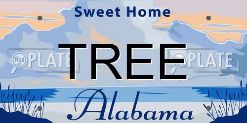 TREE Alabama License Plate