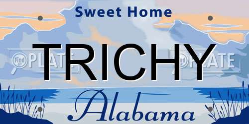 TRICHY Alabama License Plate