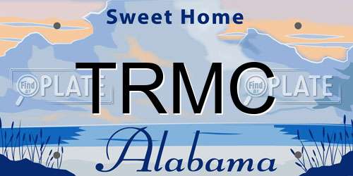 TRMC Alabama License Plate