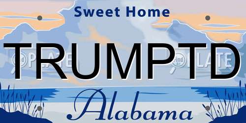 TRUMPTD Alabama License Plate