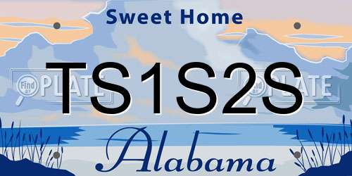TS1S2S Alabama License Plate