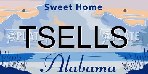 TSELLS Alabama License Plate