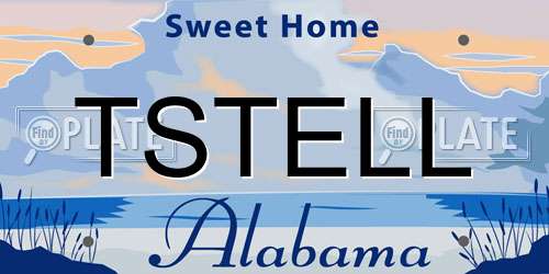 TSTELL Alabama License Plate