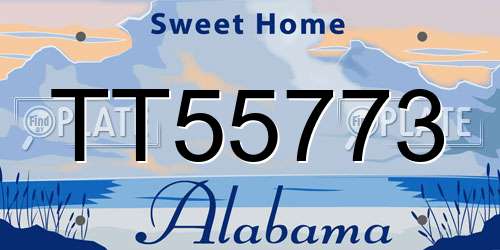 TT55773 Alabama License Plate