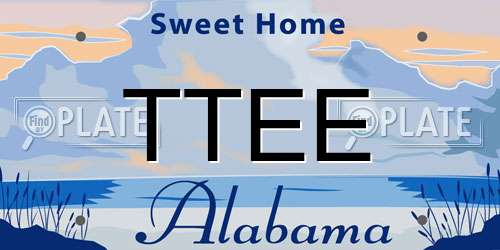 TTEE Alabama License Plate