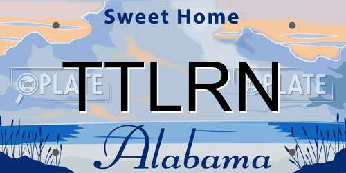 TTLRN Alabama License Plate