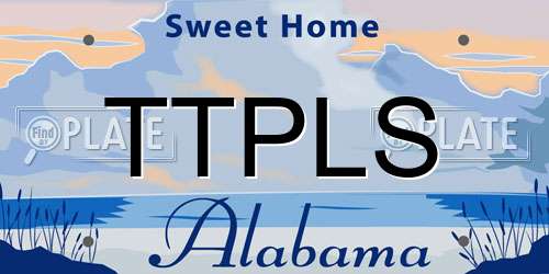 TTPLS Alabama License Plate