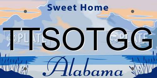 TTSOTGG Alabama License Plate