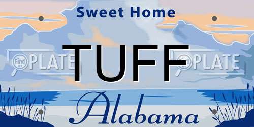 TUFF Alabama License Plate