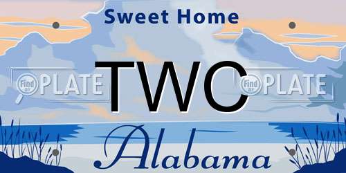 TWC Alabama License Plate