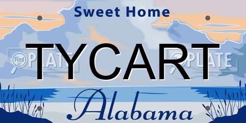 TYCART Alabama License Plate