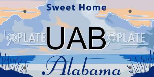 UAB Alabama License Plate