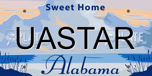 UASTAR Alabama License Plate