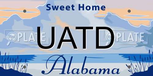UATD Alabama License Plate