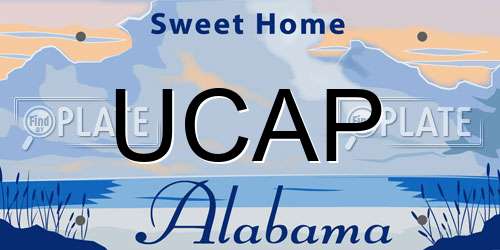 UCAP Alabama License Plate