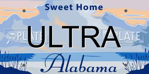 ULTRA Alabama License Plate