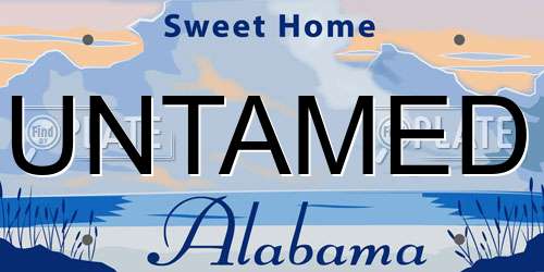 UNTAMED Alabama License Plate