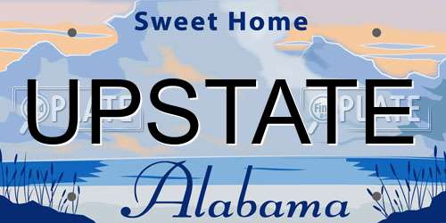 UPSTATE Alabama License Plate