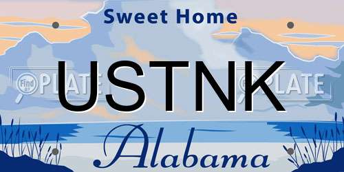 USTNK Alabama License Plate