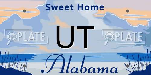 UT Alabama License Plate