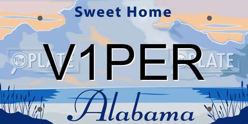 V1PER Alabama License Plate