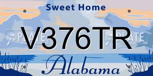 V376TR Alabama License Plate