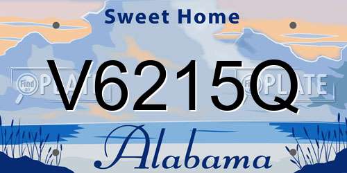V6215Q Alabama License Plate