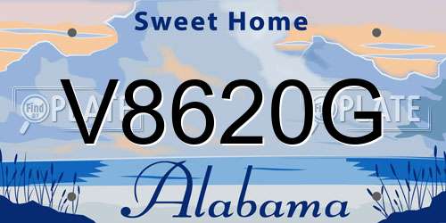 V8620G Alabama License Plate