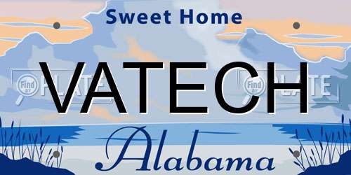 VATECH Alabama License Plate