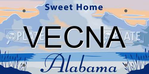 VECNA Alabama License Plate