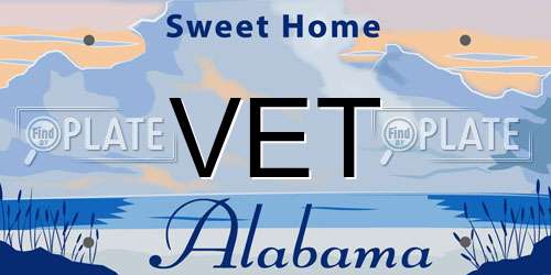 VET Alabama License Plate