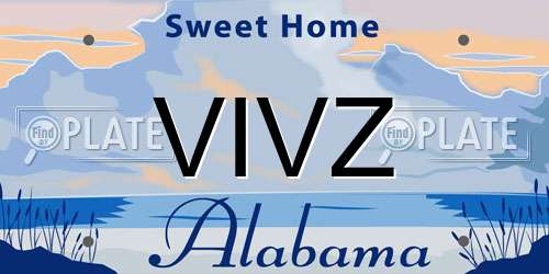 VIVZ Alabama License Plate
