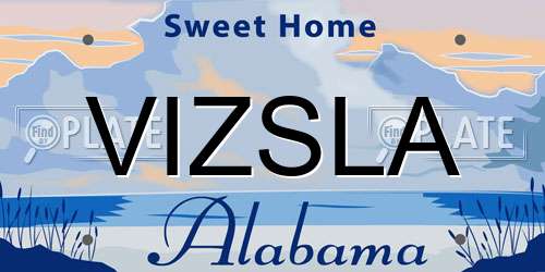 VIZSLA Alabama License Plate